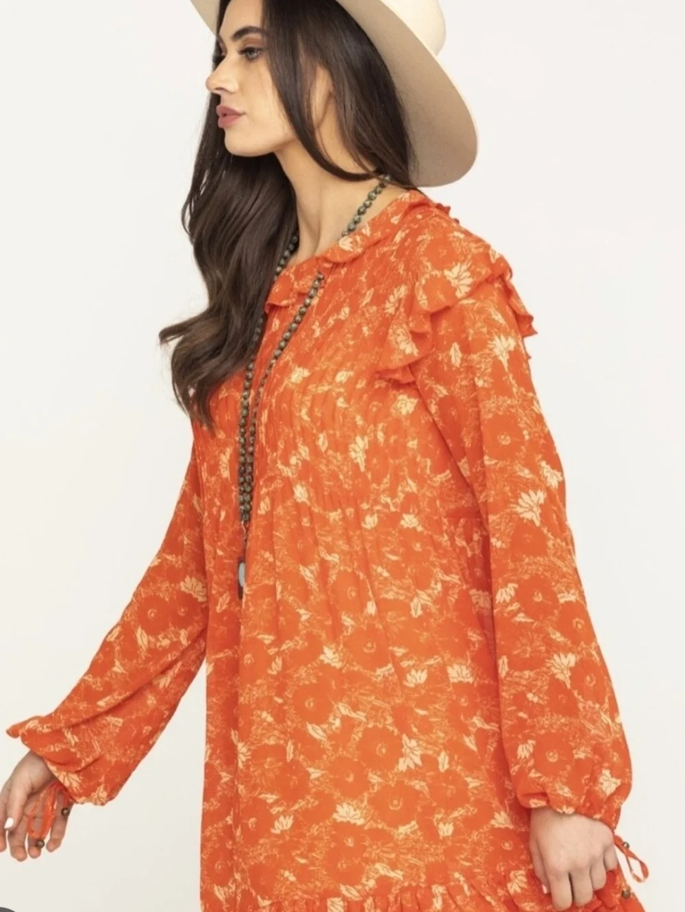 ❤️ FREE PEOPLE THESE DREAMS RUFFLE MINI DRESS, SMALL